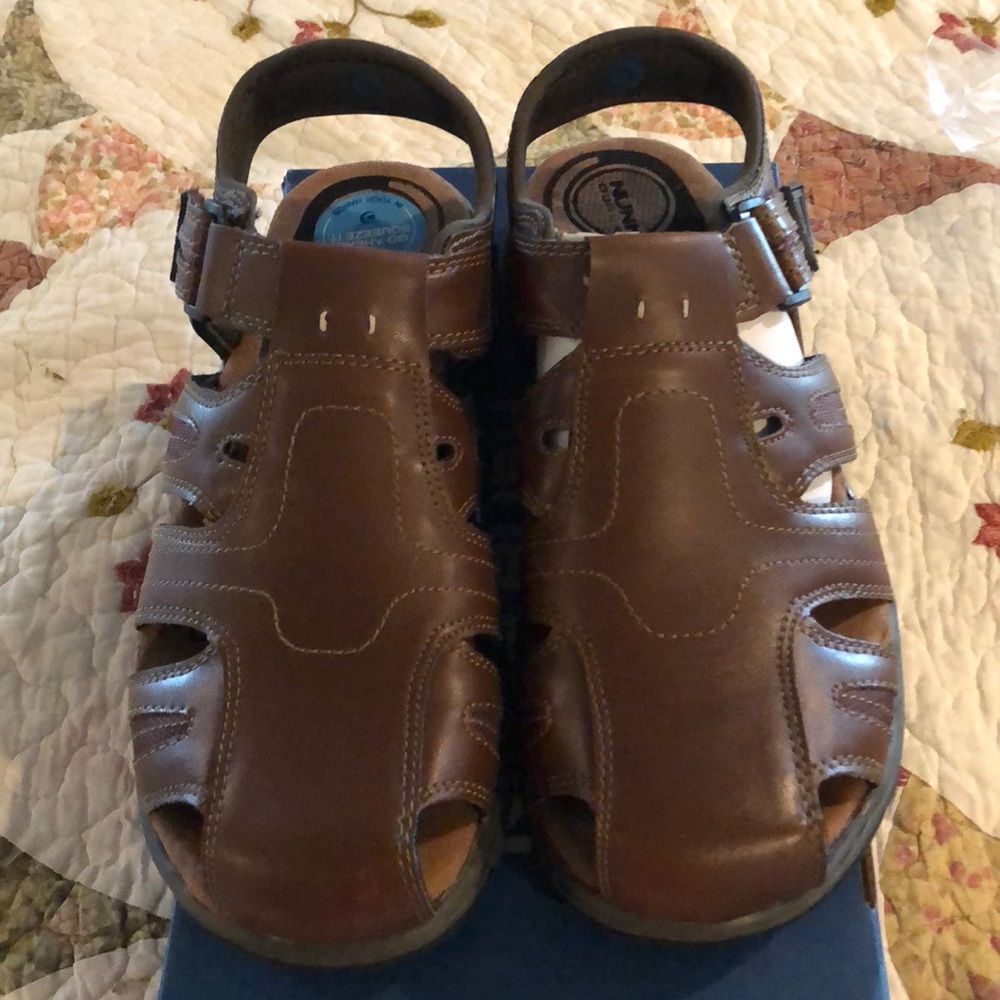 🏖New Nunn Bush Men shoes Size 9M Brown leather